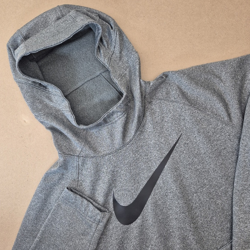 Nike Therma Dri-Fit Swoosh Basketball Hoodie‎ Mens Large • Gray CV4680-050